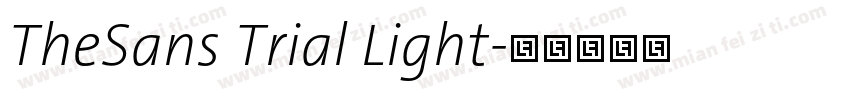TheSans Trial Light字体转换